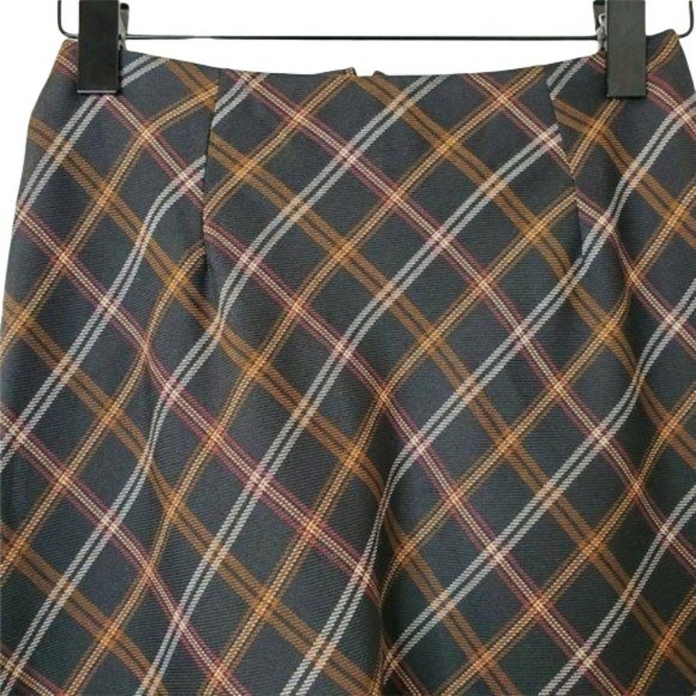 Vintage Tracy Evans | Plaid A-line Mini Skirt - Picture 3 of 6